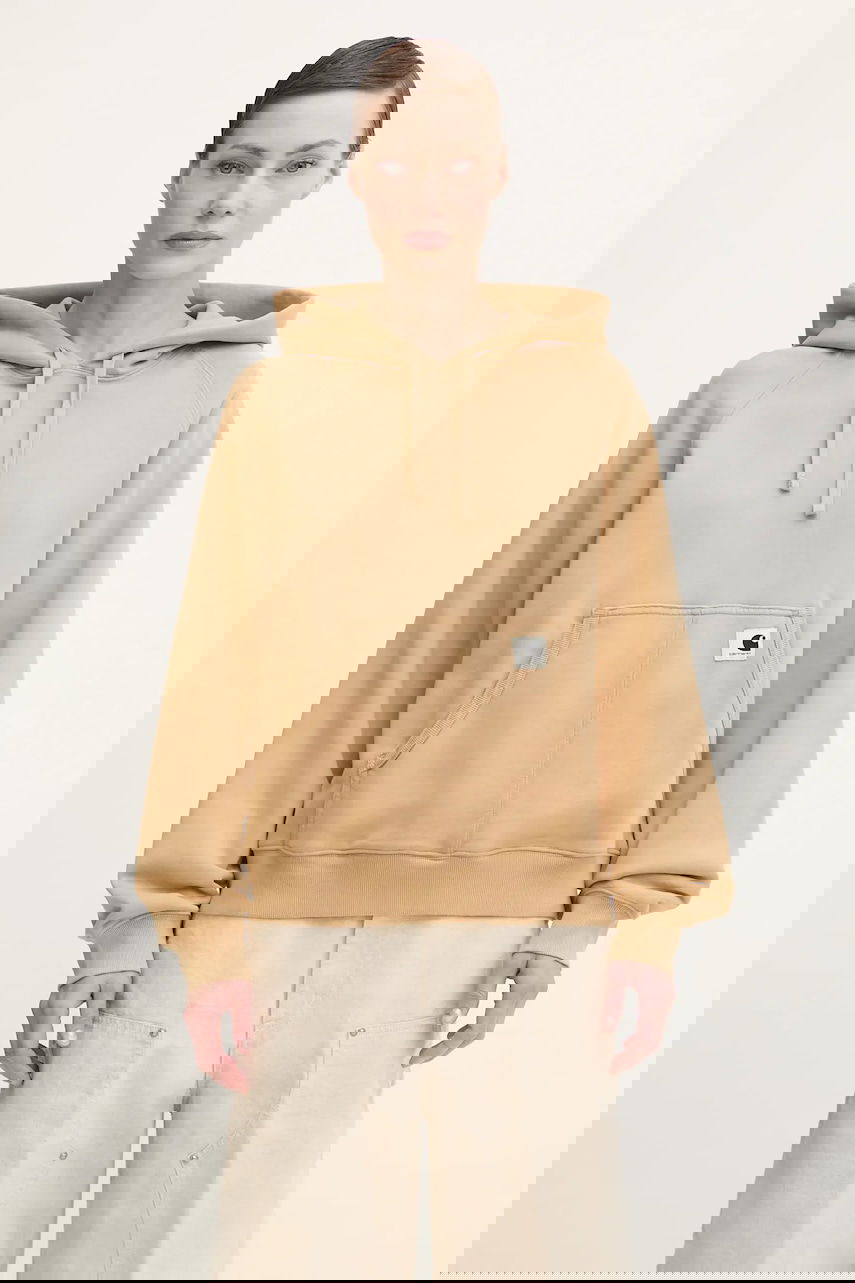 Mikina Carhartt WIP Plain Hooded Hudson Hoodie Béžová | I035137.07E5F, 0