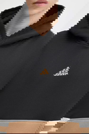 Mikina adidas Performance ARCHIVE CUTLINE Color Block Striped Hoodie Béžová | JY2797, 4