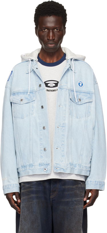 Bunda AAPE by A Bathing Ape AAPE by A Bathing Ape 'AAPE Now' Lightweight Denim Jacket Modrá | AAPLJM7661XXNBLL, 0