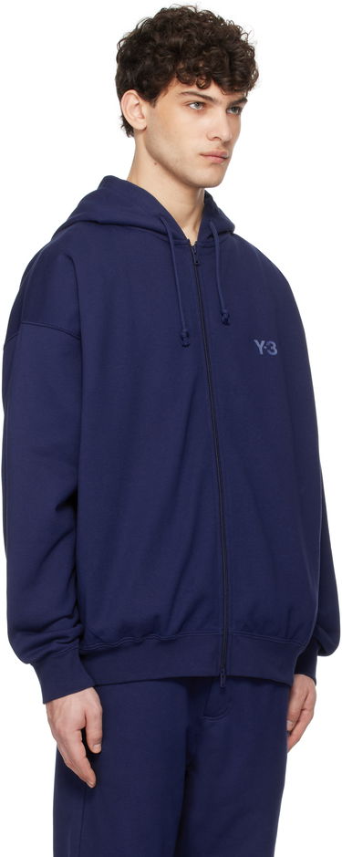 Mikina Y-3 Y-3 French Terry Zip Hoodie Navy | JM7839, 1
