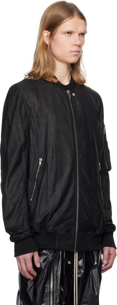 Bomber bunda Rick Owens Rick Owens Hollywood Classic Flight Leather Jacket Čierna | RU01E5778 LBA, 1