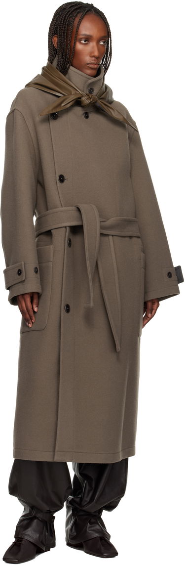 Šál LEMAIRE Large Leather Triangle Scarf Hnedá | AC1248 LL0161, 2