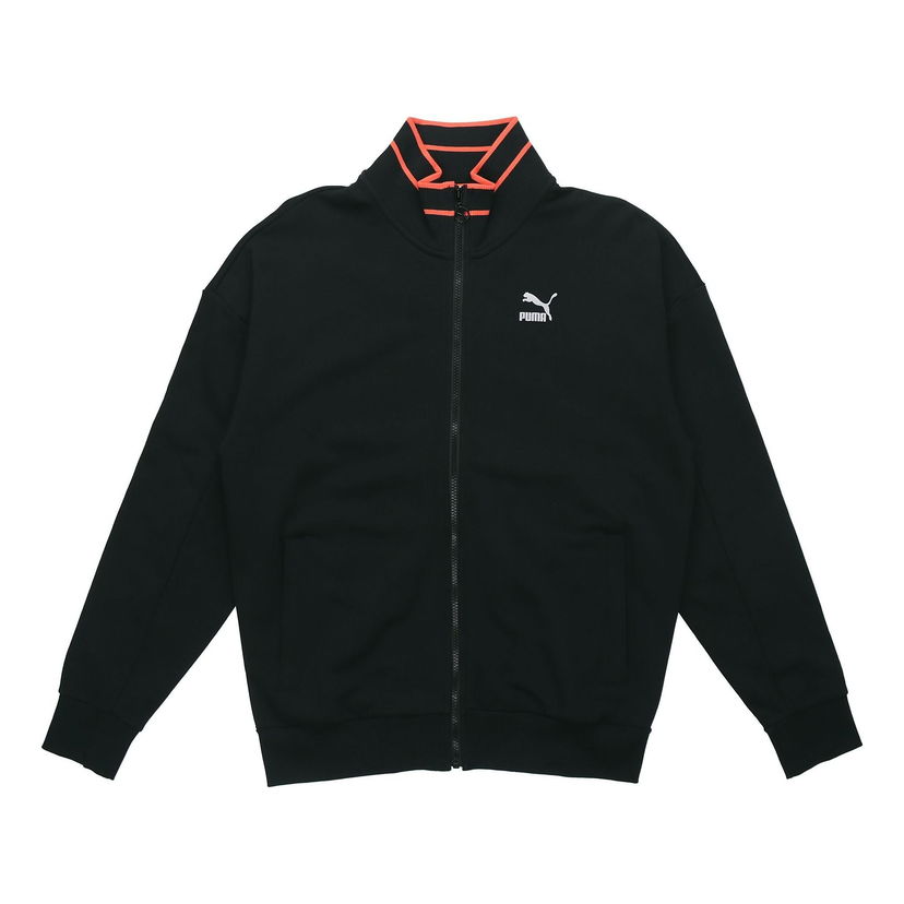 Bomber bunda Puma TFS Stand Collar Zip Jacket Čierna | 597343-01