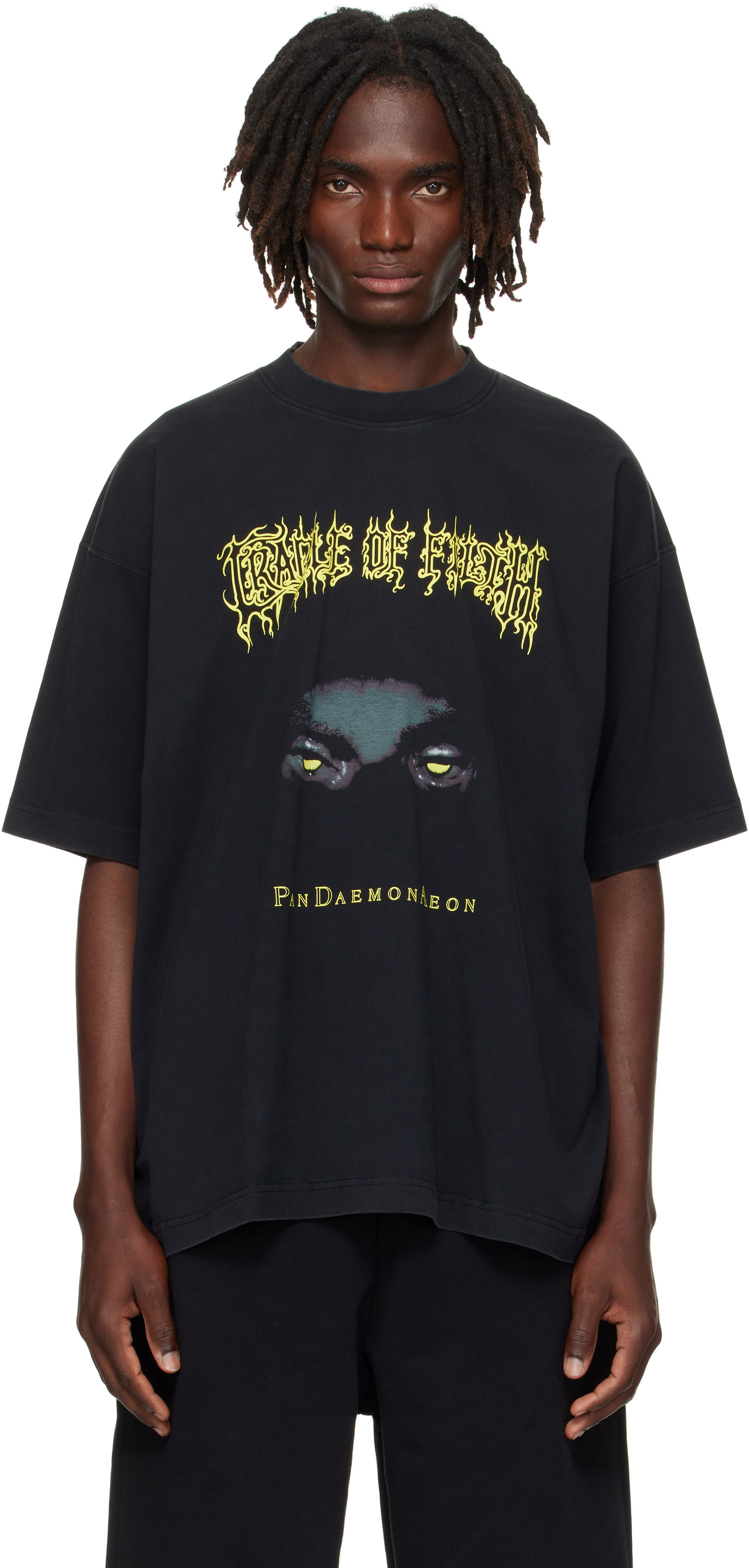 Tričko VETEMENTS Vetements Cradle of Filth Pandaemonaeon Oversized T-Shirt Čierna | UCF76TR550B, 0