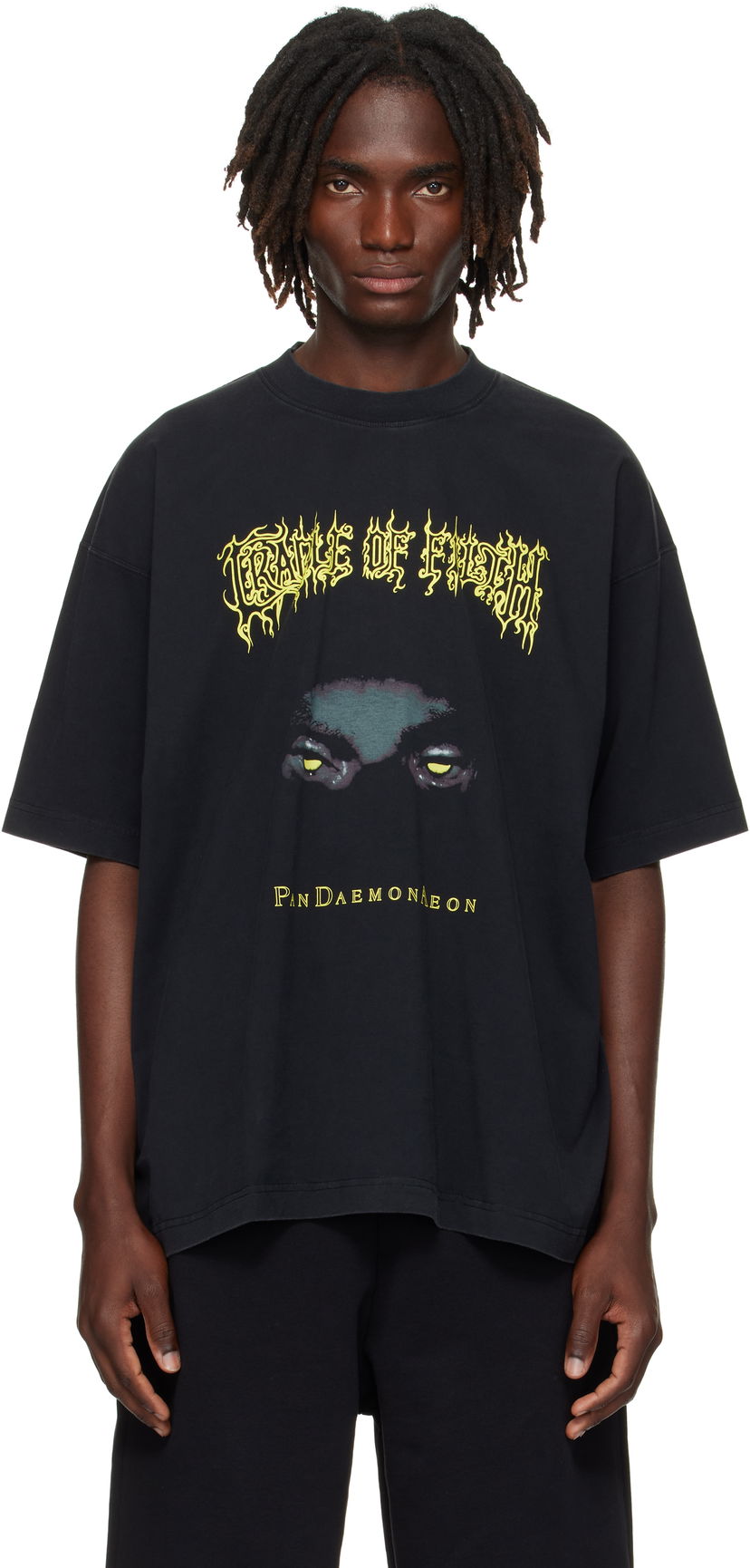 Tričko VETEMENTS Vetements Cradle of Filth Pandaemonaeon Oversized T-Shirt Čierna | UCF76TR550B