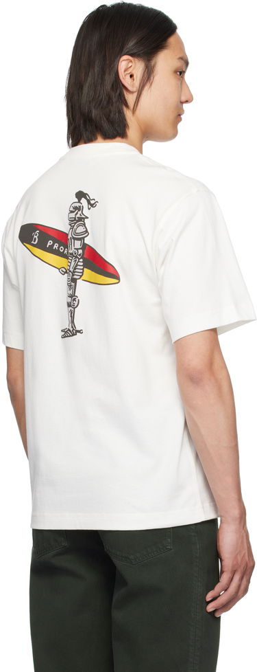 Tričko Burberry Burberry Surfer Knight Cotton T-Shirt Biela | 8109085, 2