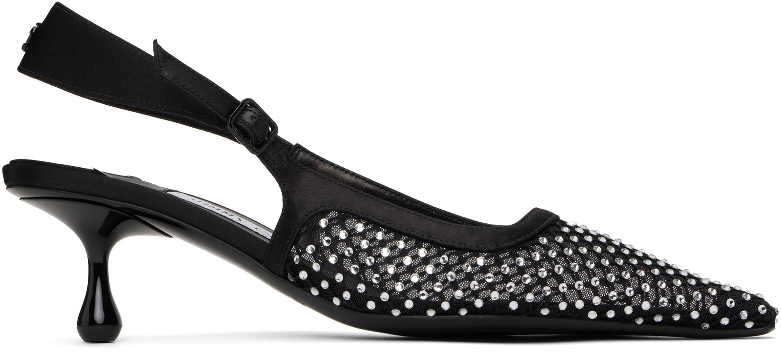 Jimmy Choo Amel 50 Crystal Slingback Heels