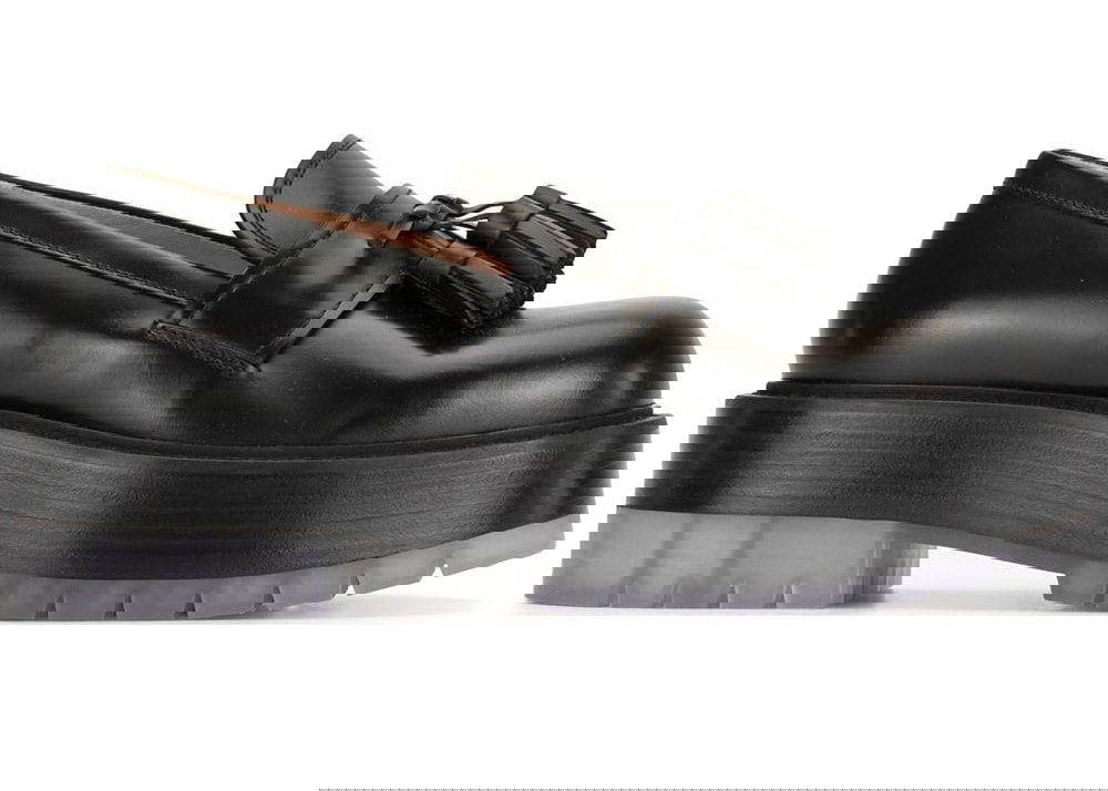 Tenisky a topánky Bottega Veneta The Stilt Tasselled Platform Loafers Čierna | 632509VBS301000, 0