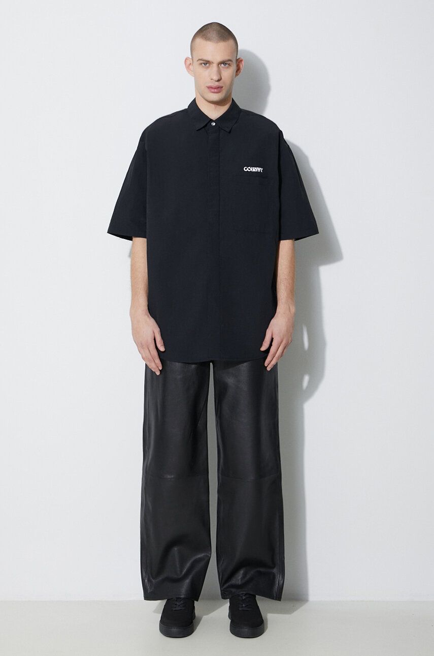 Košeľa Marcelo Burlon Nylon Over Shirt Relaxed Čierna | CMGG005S24FAB0011001, 1
