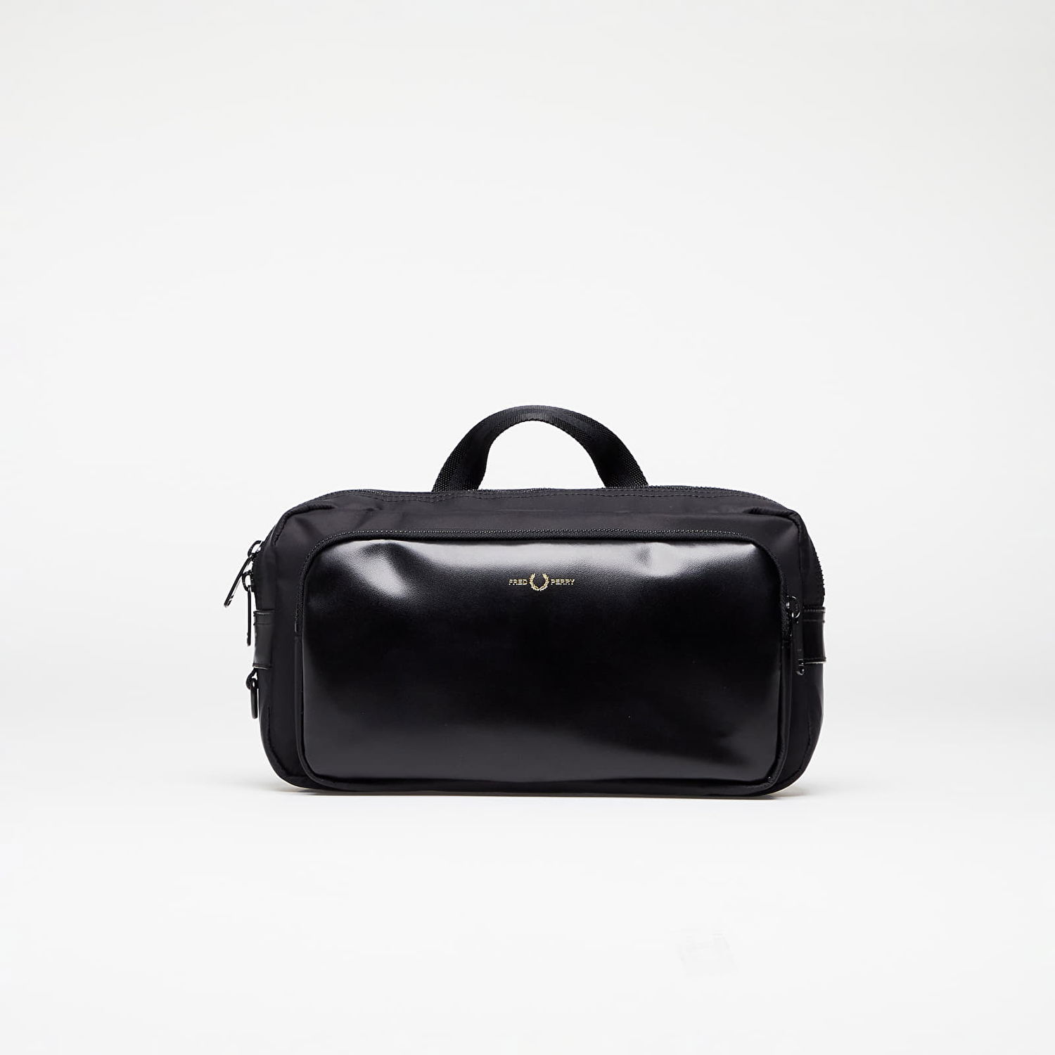 Ľadvinka Fred Perry Nylon Twill Leather Xbody Bag Čierna | L7280 774, 0