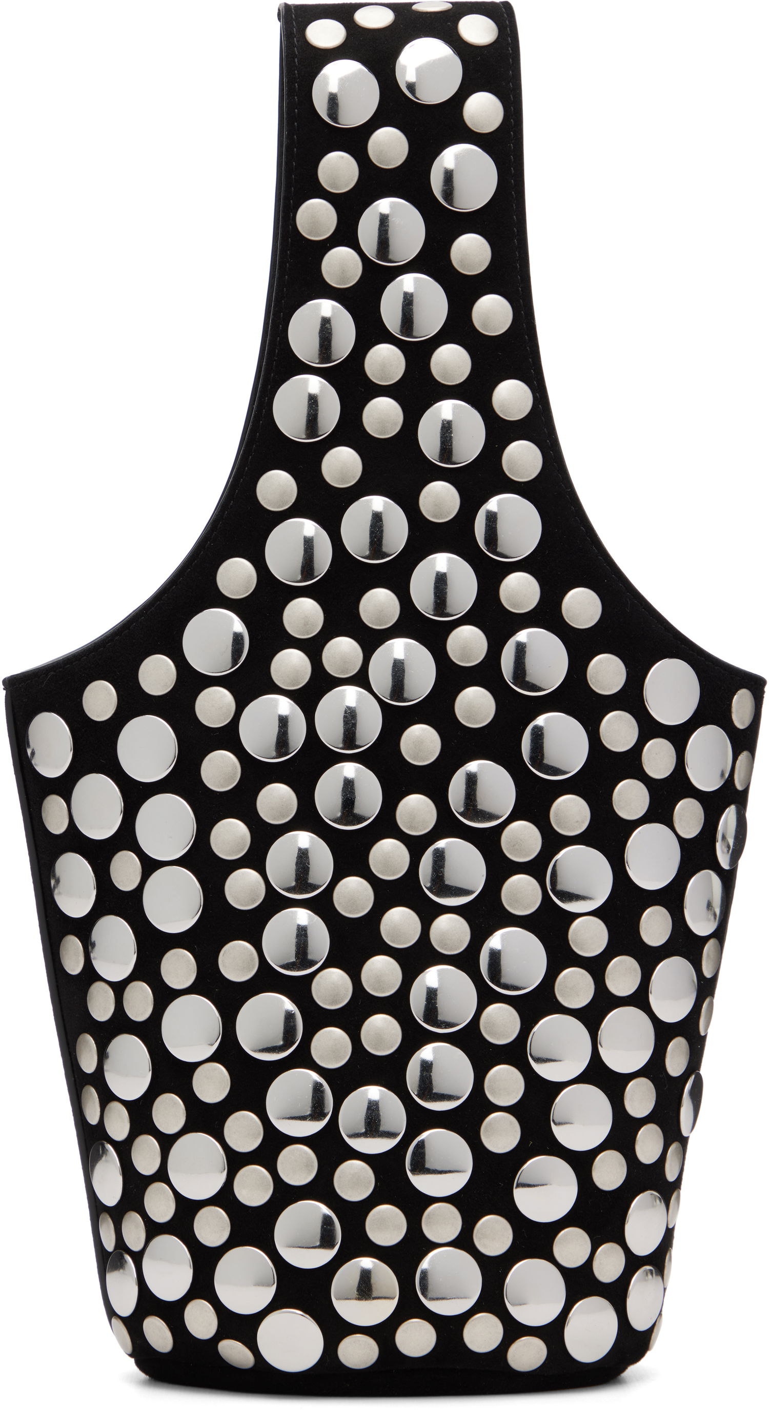 Tote bag Khaite KHAITE Livia Studded Suede Tote Čierna | H2031-849, 0