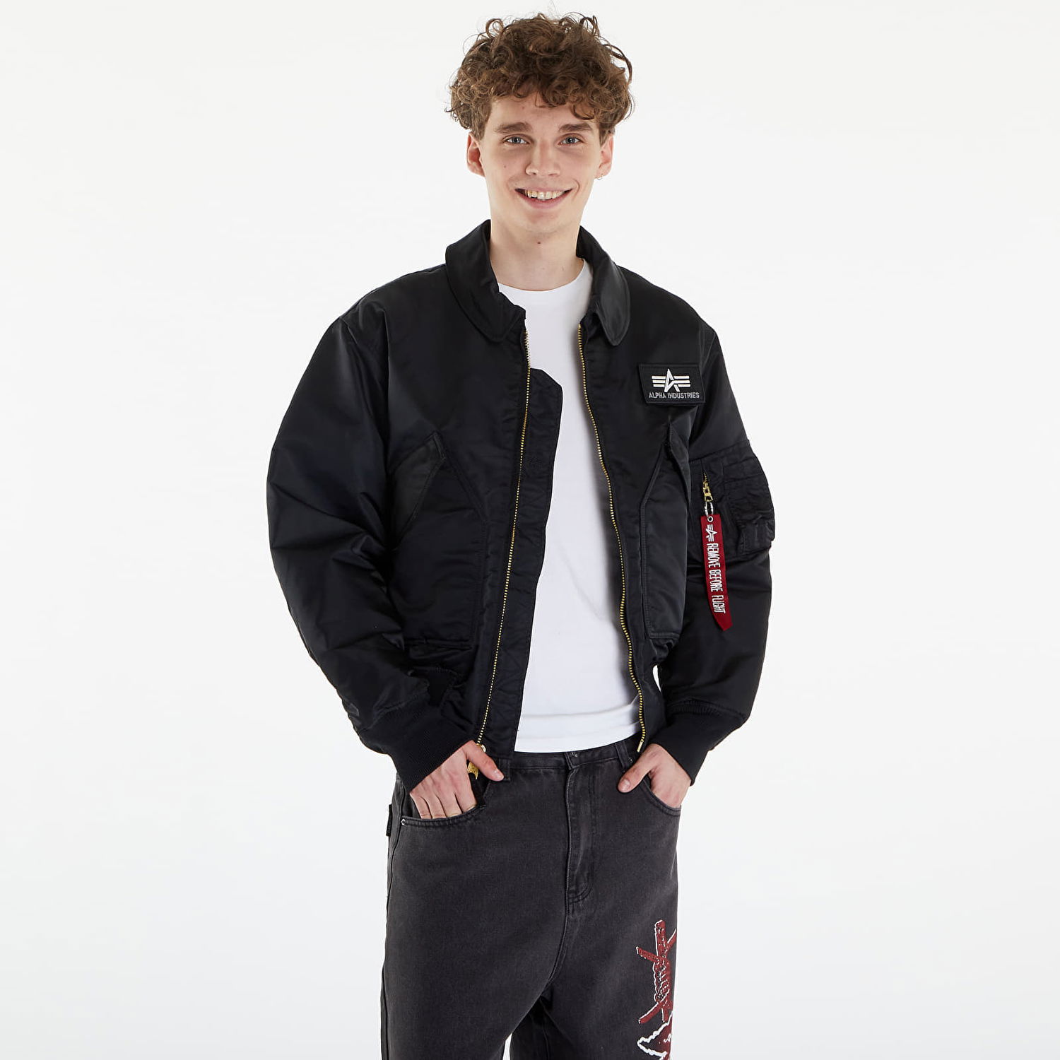 Bomber bunda Alpha Industries CWU 45 Heritage Black Čierna | 100102 03, 0