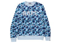 BAPE ABC Camo Crystal Stone Crewneck Blue