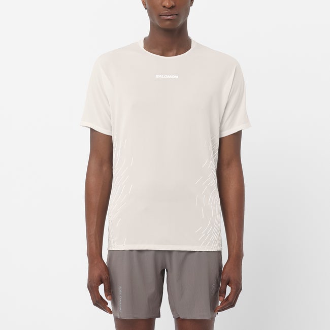 Tričko Salomon Sense Aero Graphic T-Shirt Béžová | LC2700100