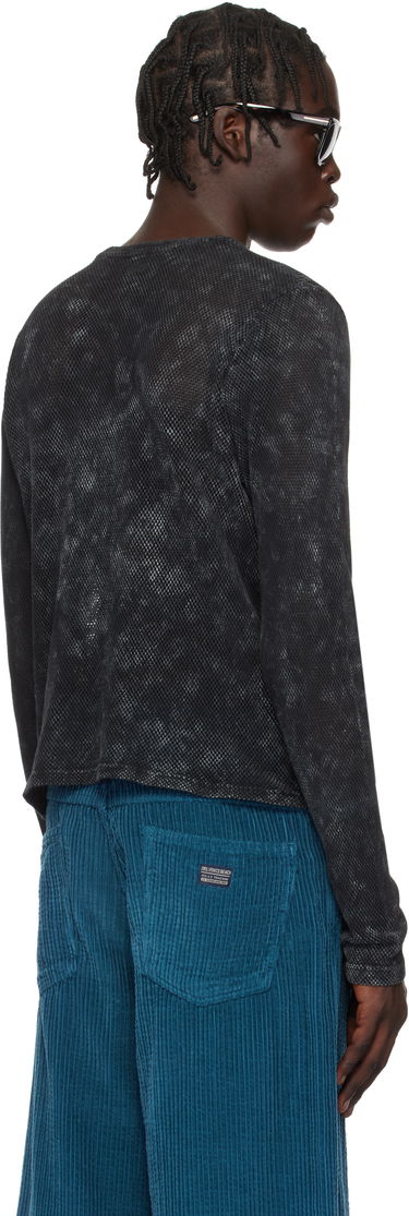 Tričko GUESS GUESS USA Front Lettering Long Sleeve T-Shirt Čierna | M4BP03KC4H0JTMU, 2