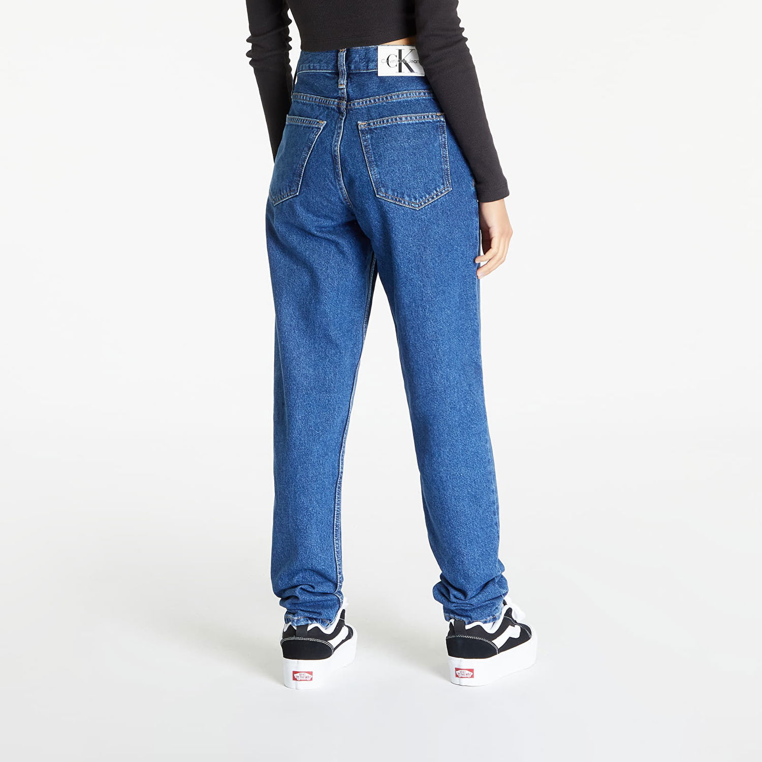 Džínsy CALVIN KLEIN Mom Jean Navy | J20J222199 1A4, 1