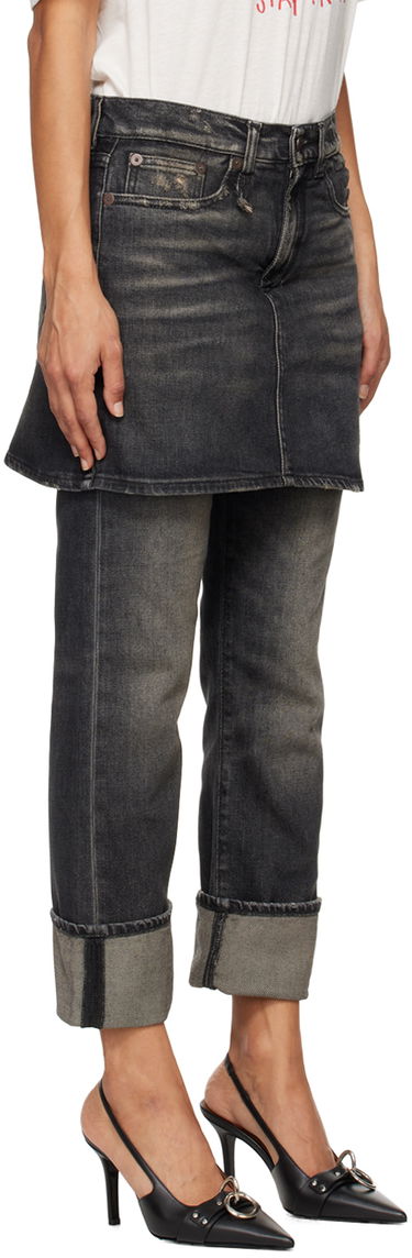 Sukňa R13 R13 Romeo Double Classic Jeans Šedá | R13WD124 D152D, 1