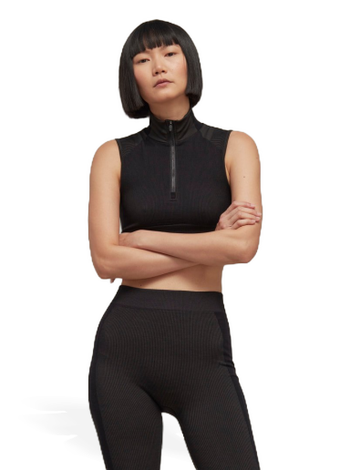 Crop Top Y-3 Classic Seamless Knit Sport Cropped Top Čierna | HB2790