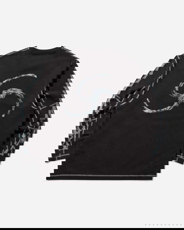 Tričko ROA Sticks Stitch Organic Longsleeve T-Shirt Čierna | RBMW0509JY51 BLK0001, 0