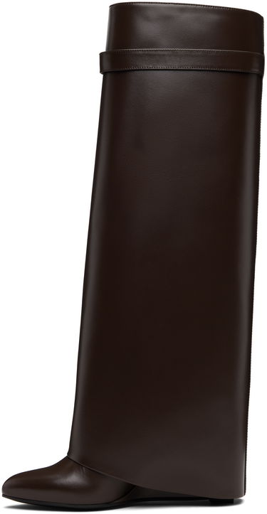 Tenisky a topánky Givenchy Shark Lock Tall Boots Hnedá | BE702EE1JA202, 2