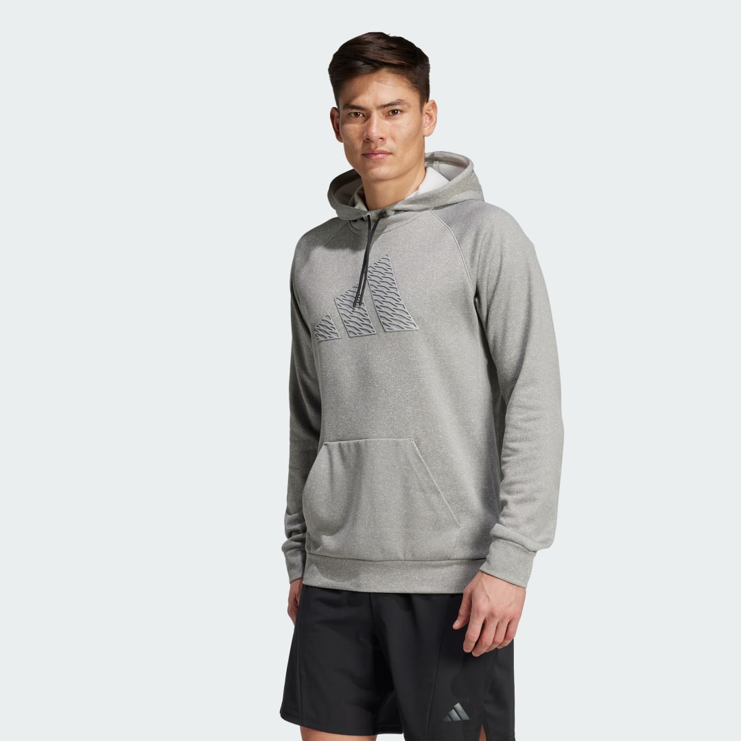 Mikina adidas Performance Game and Go Training Hoodie Šedá | IW8405, 0