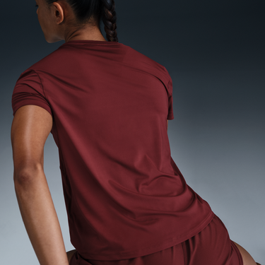 Tričko Nike Dri-FIT One Swoosh Short-Sleeve Running T-Shirt Vínová | HJ2204-619, 3