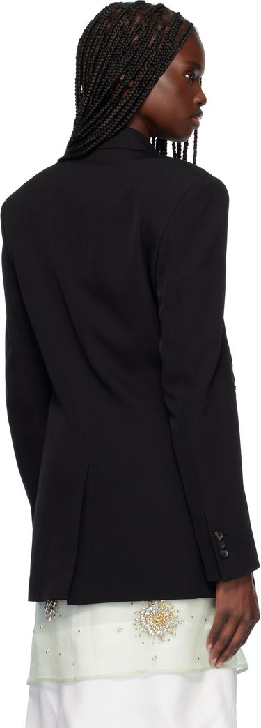 Kabáty Wales Bonner Wales Bonner Rise Tuxedo Double-Breasted Blazer Čierna | MS25JA05-WV03-999, 2
