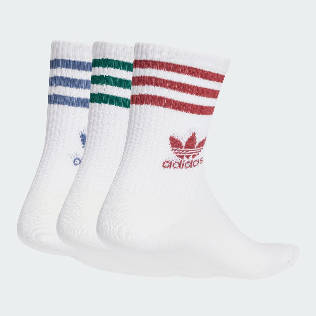 Ponožky adidas Performance Mid Cut Crew Socks (3 Pairs) Biela | JI9471, 0