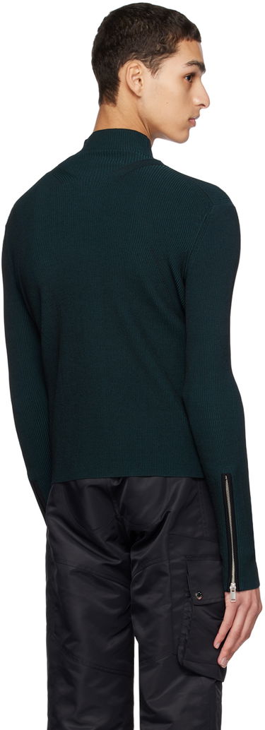 Sveter Dion Lee Angled Rib Zip-Up Sweater Navy | C7153R23, 2