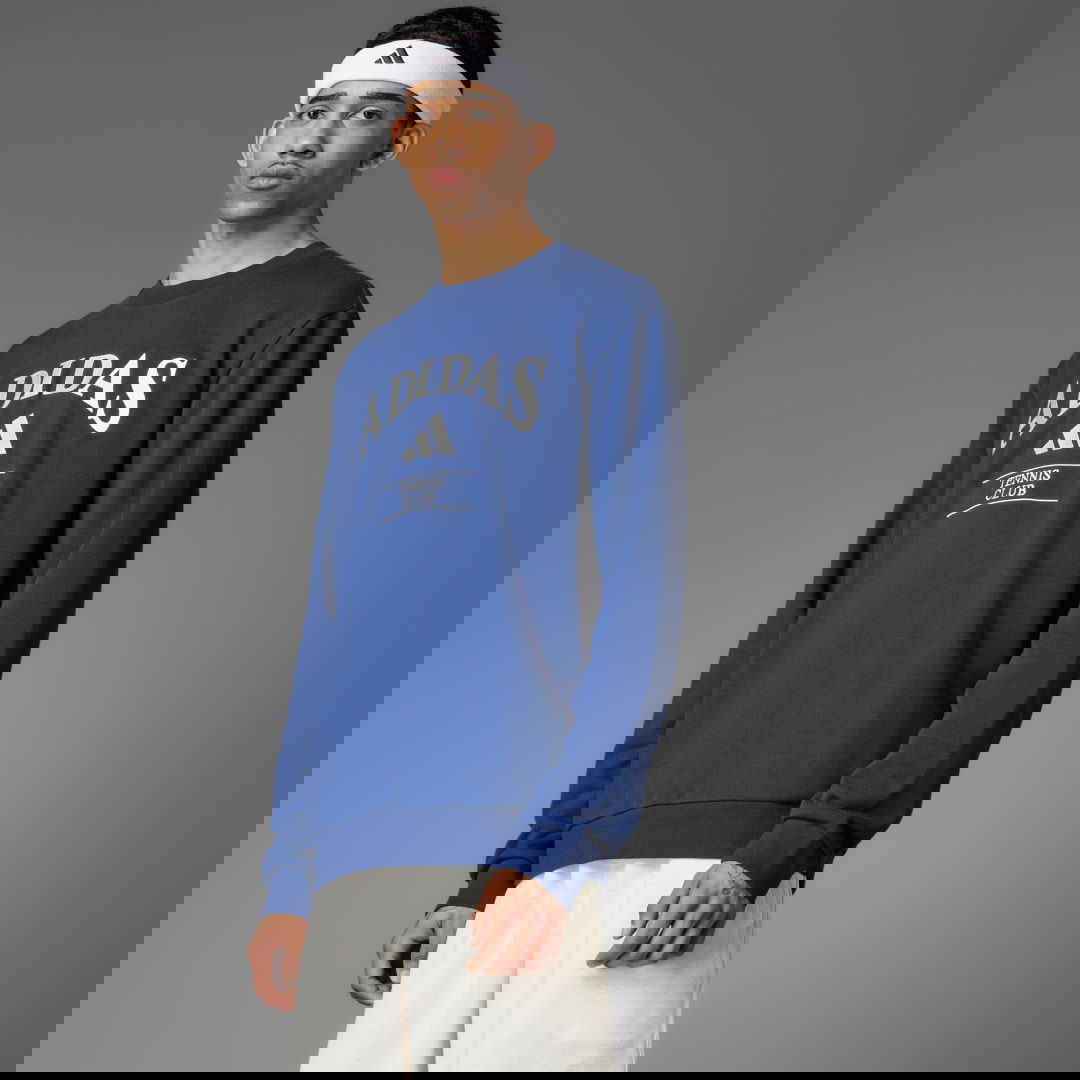 Mikina adidas Performance Heritage Graphic Crew Sweatshirt Modrá | JD8251, 0