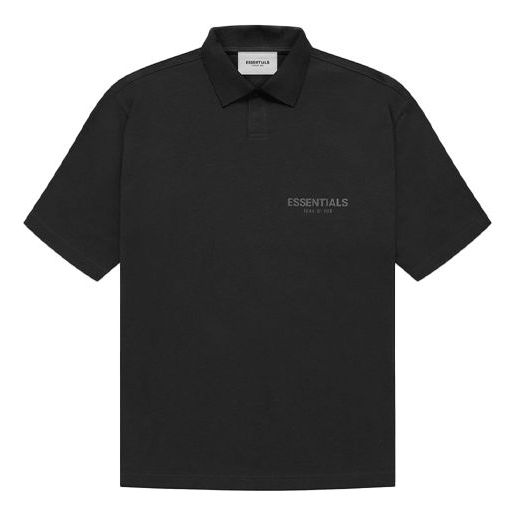 Polo tričko Fear of God Essentials Polo Shirt Čierna | FOG-FW21-599