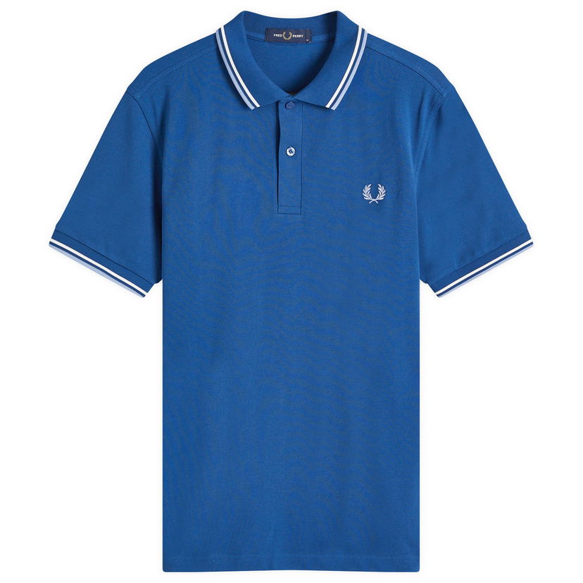 Polo tričko Fred Perry Twin Tipped Polo Shirt Modrá | M3600-W91