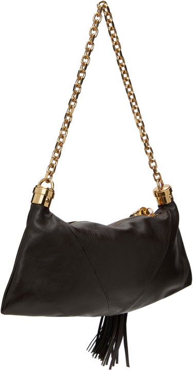 Kabelka CHLOÉ Chloe Small 'Foulard' Shoulder Bag with Tassel Hnedá | CHC25SS447O37, 2