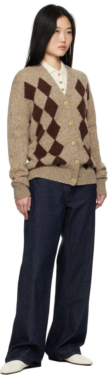 Sveter &Daughter &Daughter Shetland Argyle Cardigan Hnedá | WLR2304, 3