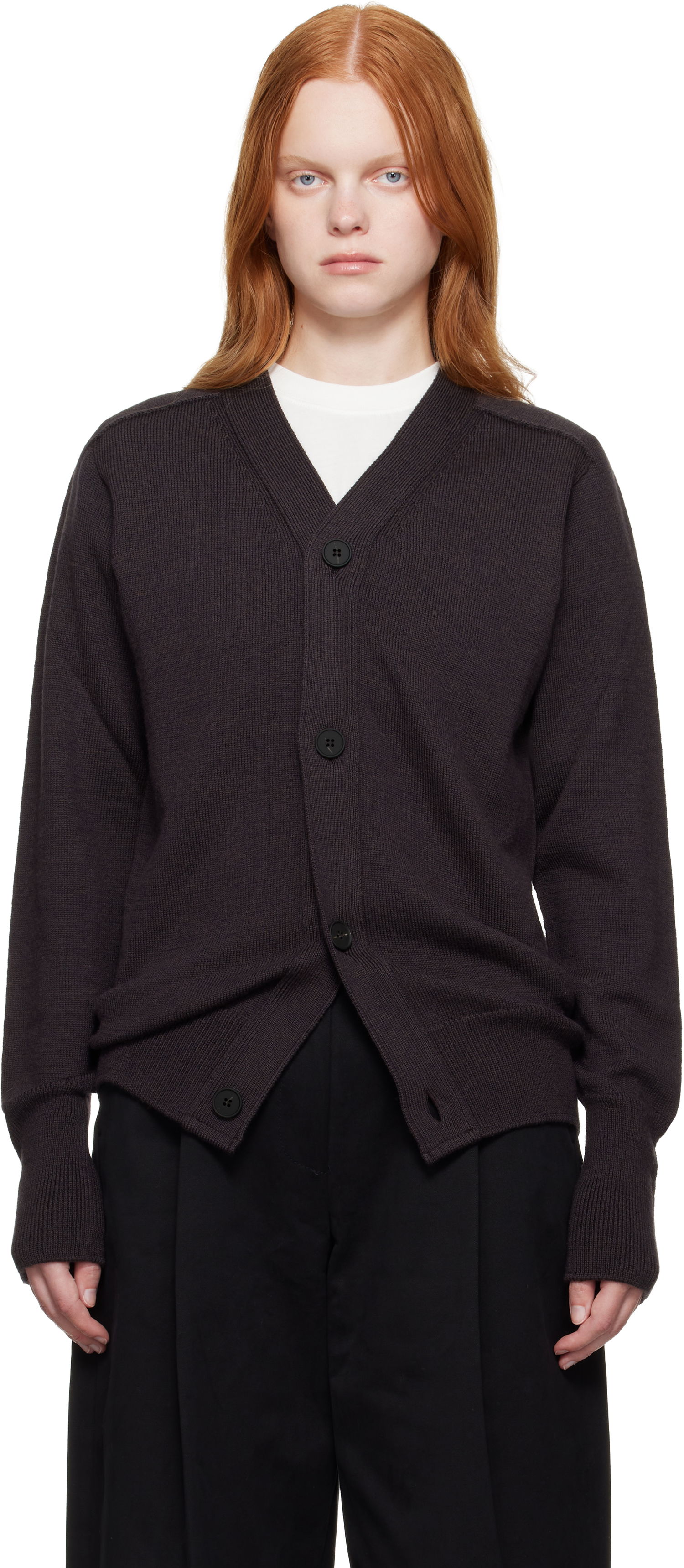 Sveter Studio Nicholson Studio Nicholson Conan Knit Cardigan Hnedá | CONAN SN - 1500, 0