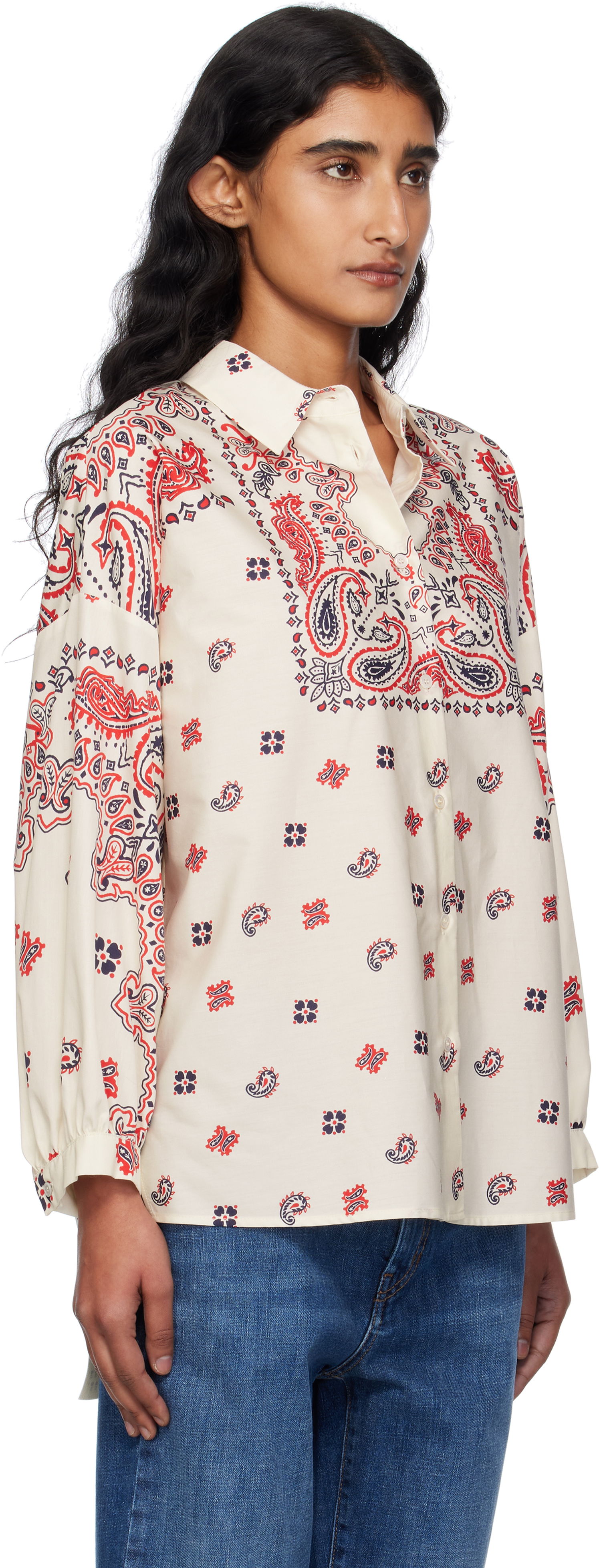 Košeľa Max Mara Weekend Max Mara Adda Paisley Print Shirt Biela | 2525116021600, 1