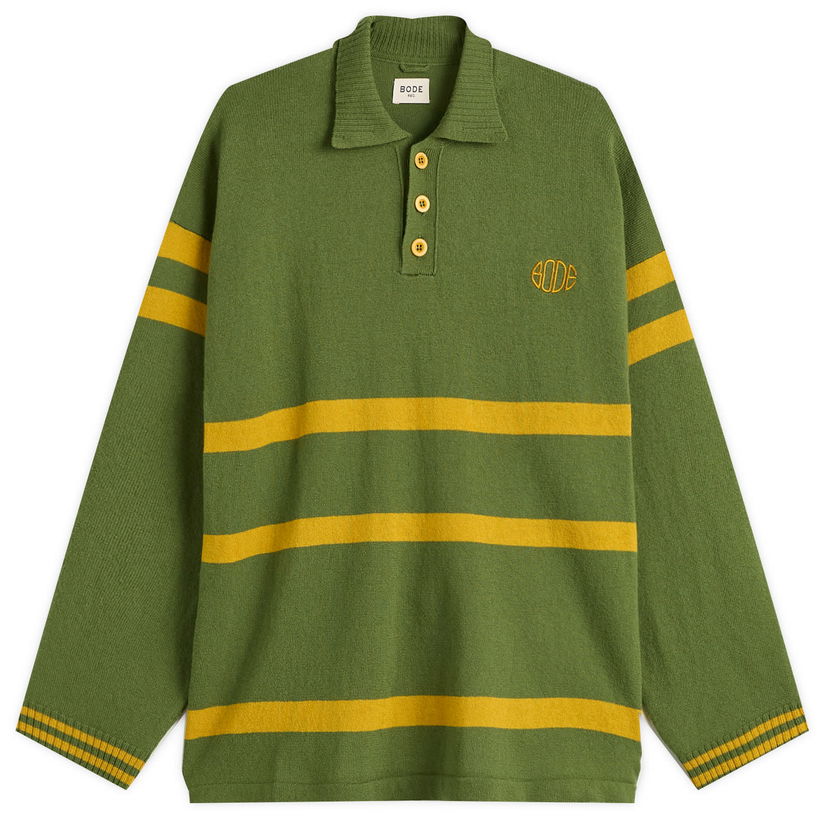 Polo tričko Bode Knit Striped Long-Sleeve Regis Polo Rôznofarebný | MRF25KT011