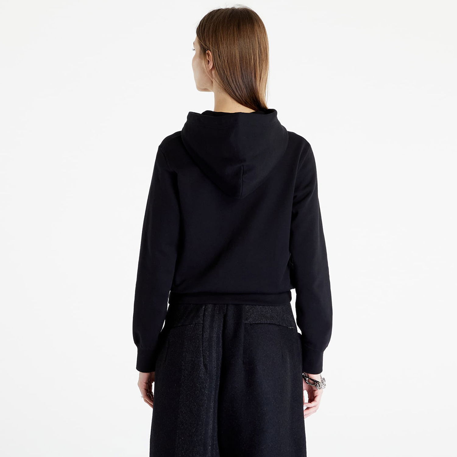 Mikina Comme des Garçons Double Heart Zip Hoodie Čierna | AZT293 black, 1