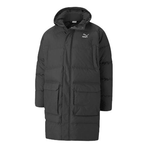 Prešívaná bunda Puma Classics Long Down Jacket Čierna | 599309-01
