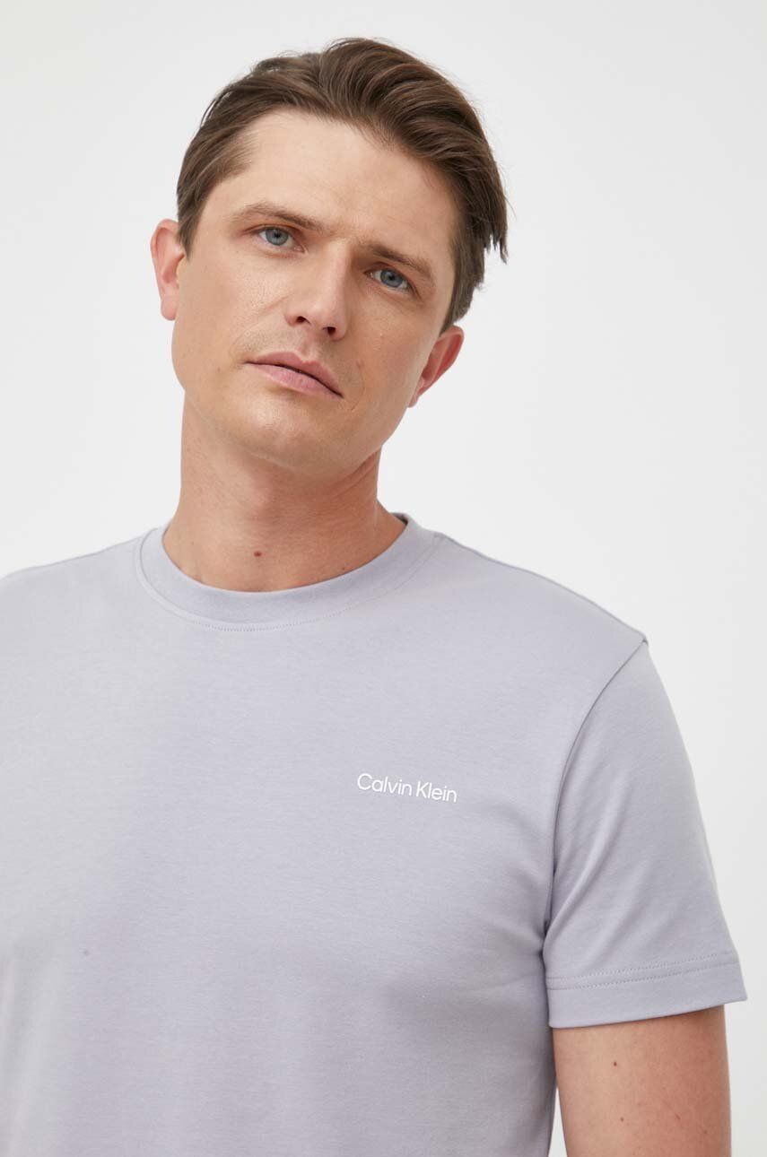 Tričko CALVIN KLEIN Organic Cotton T-shirt Šedá | K10K109894, 0