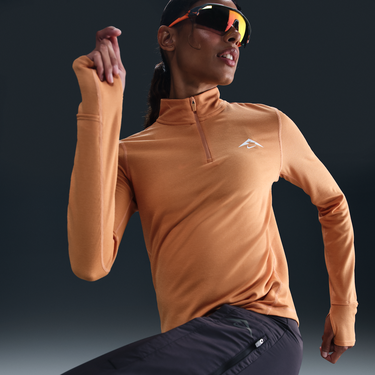 Sveter Nike Trail Dri-FIT 1/4 Zip Midlayer Oranžová | HJ2248-856, 4