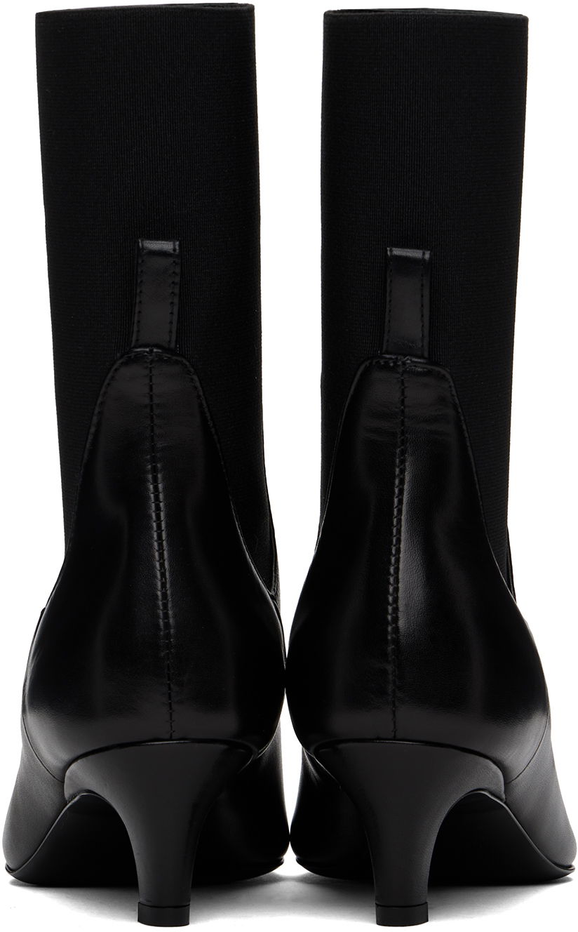 Šaty TOTEME TOTEME 'The Mid Heel' Leather Boots Čierna | 214-907-813, 1