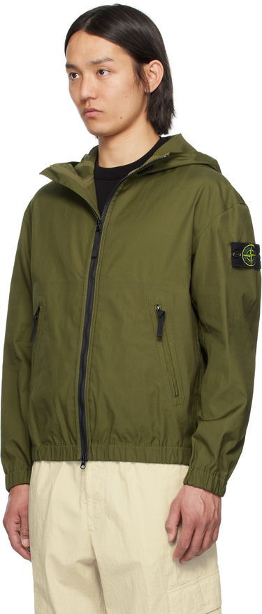 Vetrovka Stone Island Stone Island Supima Cotton Canvas Jacket Zelené | K1S15 4100079 S0011, 3