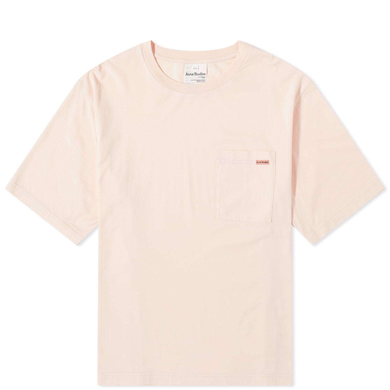 Tričko Acne Studios Edie Pocket Pink Label T-Shirt Ružová | CL0219-AD5, 0
