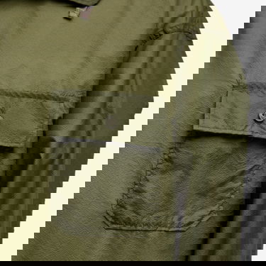 Vetrovka Engineered Garments Engineered Garments Cagoule Shirt, Size Large Zelené | QT034-KD001, 5