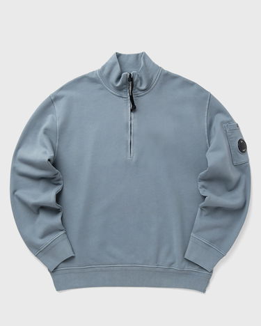 Mikina C.P. Company C.P. Company Cotton Diagonal Fleece Half Zip Sweatshirt Modrá | 18CMSS125A110044R-872, 0