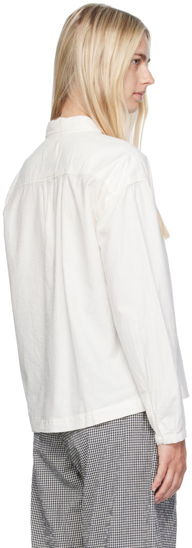 Košeľa YMC Marianne Cropped Button-Up Shirt Biela | Q2AZB, 2