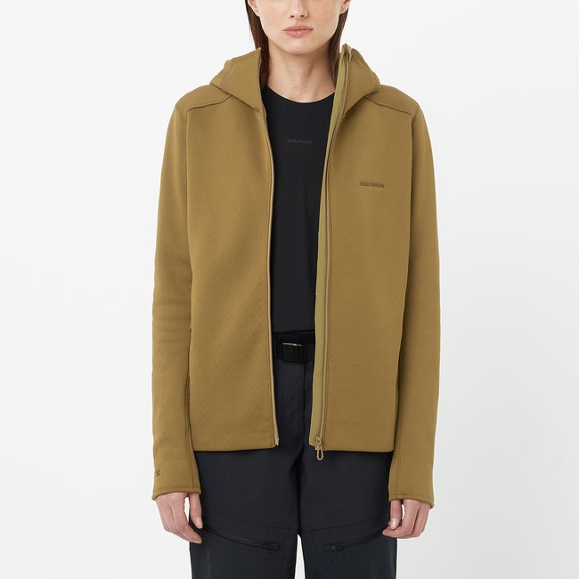 Mikina Salomon Warm Hoodie Zelené | LC2606600, 0