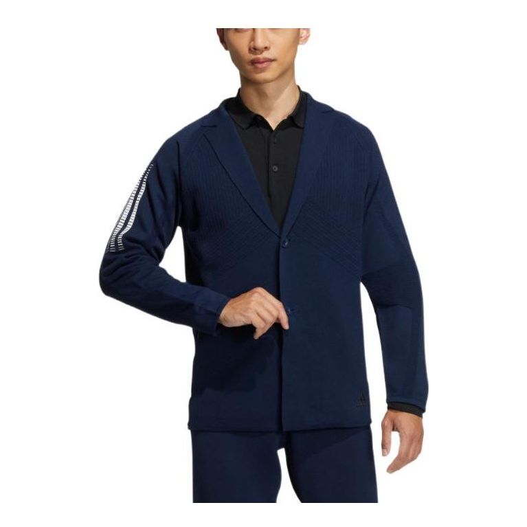 Bunda adidas Originals Adidas Taylored Stripe Lapel Zipper Cardigan Navy | HG1664