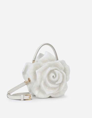 Kabelka Dolce & Gabbana Dolce & Gabbana Dolce Box Bag with Rose Design Biela | BB7246AY98889642, 2